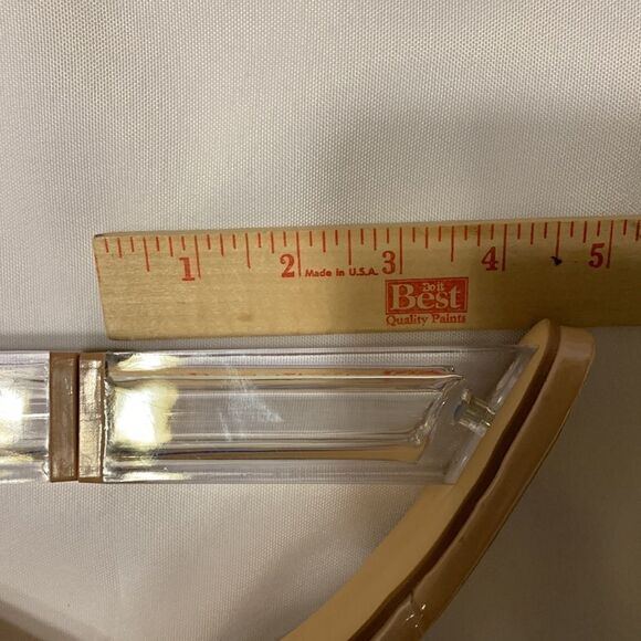 CAPE ROBBIN SIZE 9 Fusion clear open toe slip on w/block transparent heels - Picture 7 of 10